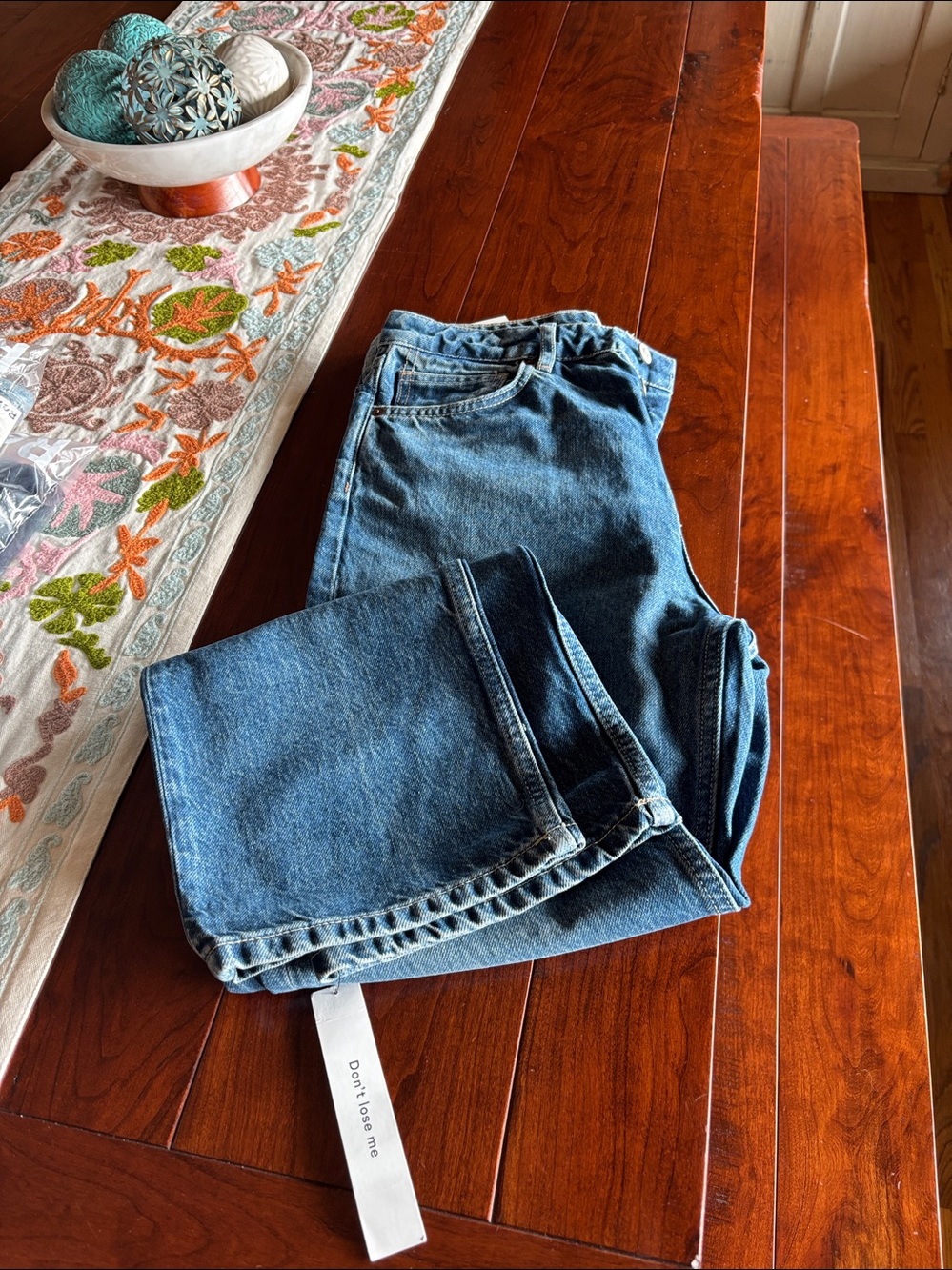 Reformation Cynthia High Rise Straight Jeans Blue - Size 28